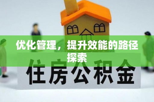 西峡优化管理，提升效能的路径探索