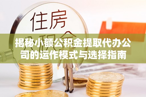 西峡揭秘小额公积金提取代办公司的运作模式与选择指南