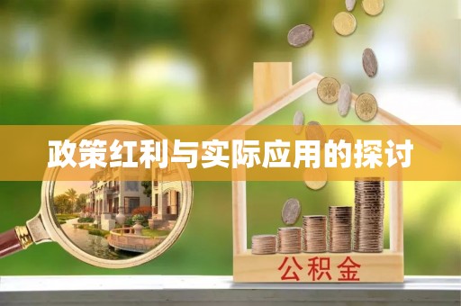 西峡政策红利与实际应用的探讨
