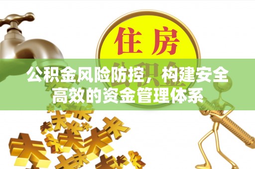 西峡公积金风险防控，构建安全高效的资金管理体系