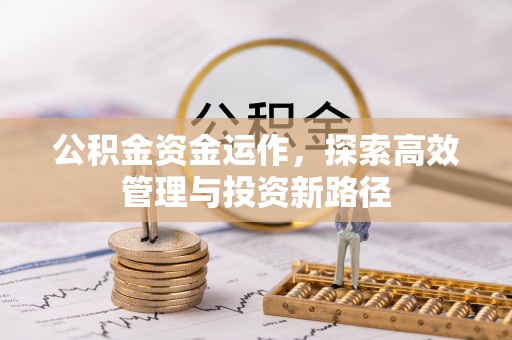 西峡公积金资金运作，探索高效管理与投资新路径