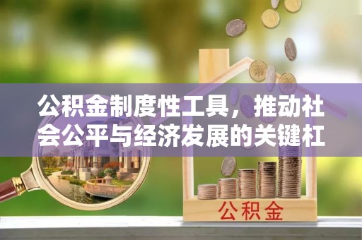 西峡公积金制度性工具，推动社会公平与经济发展的关键杠杆