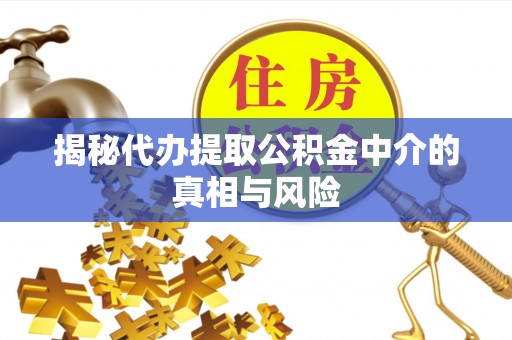 西峡揭秘代办提取公积金中介的真相与风险