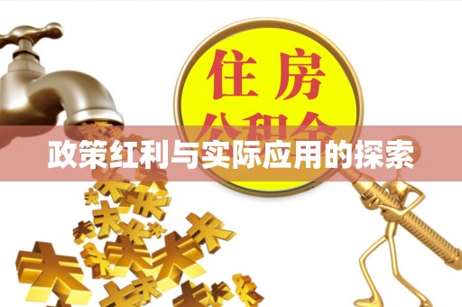 西峡政策红利与实际应用的探索
