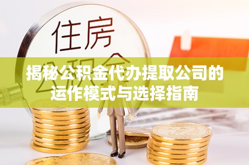 西峡揭秘公积金代办提取公司的运作模式与选择指南