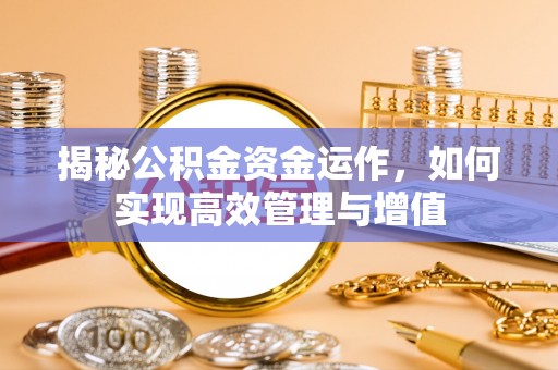 西峡揭秘公积金资金运作，如何实现高效管理与增值